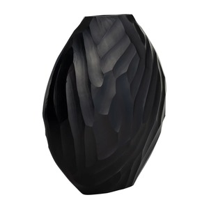 Nouveauté : Vase de table moderne en métal noir Dune Bloom, design minimaliste, 10x8x3 pouces, idéal pour l'eau et la décoration de mariage - Product Image 4
