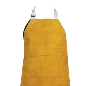 Tablier de soudeur antistatique en cuir de vachette orange résistant à la chaleur sans capuche pour hommes et femmes - Product Image 4