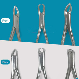 Forceps d'extraction dentaire manuels en acier inoxydable de haute qualité, certifiés CE, avec poignée ergonomique, réutilisables et légers - Product Image 4