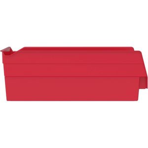 Set di 12 Contenitori di Plastica Rossa Resistenti 30,5 x 16,5 x 10 cm per Organizzazione di Garage, Armadi e Cassetti - Product Image 4