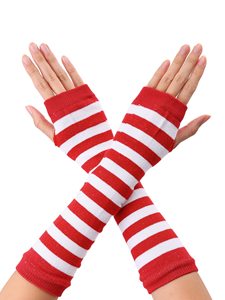 Red White Striped <b>Arm</b> <b>Sleeves</b> Women Seamless Knitted Cotton Adult Cycling <b>Arm</b> <b>Sleeve</b> Premium <b>Compression</b> <b>Arm</b> <b>Sleeve</b> for Sports - Product Image 2