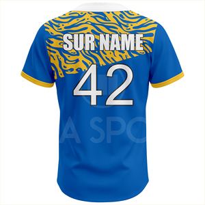 ชุดยูนิฟอร์มเบสบอลคุณภาพพรีเมียม เสื้อเจอร์ซีย์สั่งทำพิเศษ ระบายอากาศได้ดี ผลิตจากโพลีเอสเตอร์ ซับเหงื่อ ชุดทีม สั่งซื้อจำนวนมาก - Product Image 3