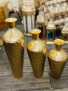 Juego de Jarrones de Metal Dorado Resistentes al Óxido, Jarrones Decorativos Modernos Hechos a Mano para Mesa, para Hogar y Bodas - Product Image 5