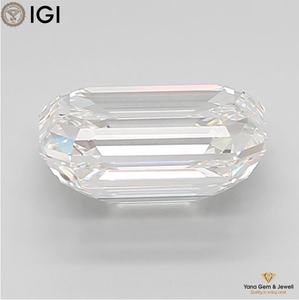 Diamante Cultivado en Laboratorio CVD de Corte Esmeralda de 3.51 Quilates de Calidad Premium con Certificación IGI, Color F, Claridad VVS1 para Joyería Personalizada - Product Image 4