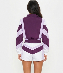 Windbreaker Women Crop Waterproof <b>Short</b> Set- Custom Windbreaker Crop <b>Shorts</b> With Elastic Waist Ladies Two Piece <b>Shorts</b> Set - Product Image 2