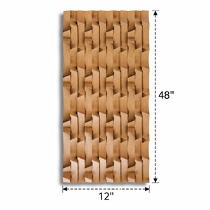 Panneau mural protecteur texturé 3D en bois massif, décoration intérieure moderne, panneau mural en bois massif CNC robuste et unique pour la maison - Product Image 3