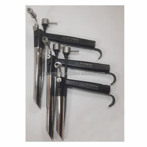 Ensemble de laryngoscope direct professionnel en acier inoxydable A-1 VERITAS pour l'examen des voies respiratoires ORL avec lames réutilisables et poignée LED - Product Image 3