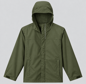 Premium Casual Canvas Stand Collar Zipper Front <b>Lightweight</b> Autumn <b>Rain</b> <b>Jacket</b> with Customizable Logo - Product Image 3