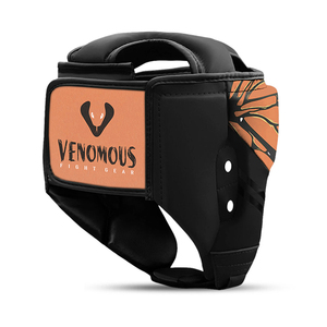 Protector de Cabeza de Boxeo Venomous con Estampado de Mariposa, Equipo de Protección de Cuero PU, Unisex, Protección Completa para la Cabeza para Adultos - Product Image 2
