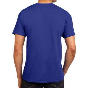 T-shirt uni 100% coton pour homme, confortable, grande taille, coupe ample, vêtements décontractés pour homme, imprimé, prix bas - Product Image 2