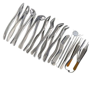 Juego de Instrumentos de Extracción Dental Reutilizables Manuales con Empuñadura Ergonómica para Cirugía Oral Menor, Kit Quirúrgico de Acero Inoxidable con Certificación CE - Product Image 4