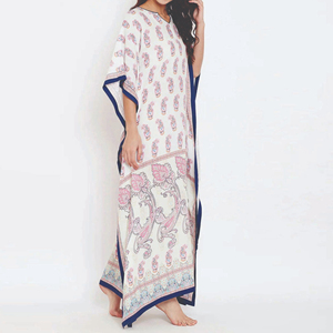 Robe Kaftan à Broderies, Coupe Ample, Longue, Fournisseur en Gros, Fabricant, Usine de Production Personnalisée - Product Image 2