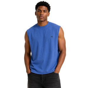 Camiseta Deportiva sin Mangas de Algodón 100% Premium, Venta al Por Mayor, Logotipo Personalizado, Estilo Casual y Relajado, Fabricante de Camisetas para Hombre OEM, Venta al Por Mayor - Product Image 1