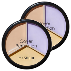 Descuento en el Corrector Saem Triple Pot 13.5g 04 Tone-Up Beige Cream Cover Perfection 2 unidades - Product Image 1