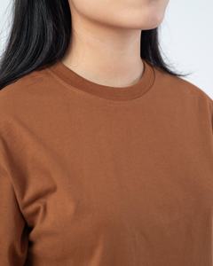 Camiseta de Manga Corta para Mujer, Tallas Grandes, con Logotipo Personalizado, Calidad Premium, 240 GSM, Colores Sólidos, Nuevo Diseño, Hombros Caídos - Product Image 4