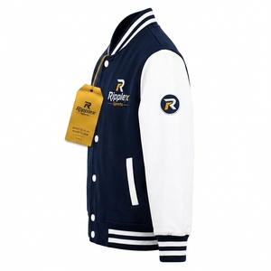 Veste varsity classique pour enfants, style sportif confortable et doux, idéale pour l'école, les jeux et les aventures amusantes. Service OEM ODM. - Product Image 3