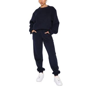 380g Survêtements vierges surdimensionnés de luxe lourds survêtements survêtements personnalisés 2 pièces survêtements pour femmes 2026 - Product Image 4