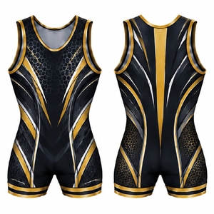 Professional Wrestling <b>Singlets</b> Custom Printed Men Boys Wrestling Uniforms Lightweight Stretch Athletic Sportswear - Product Image 5