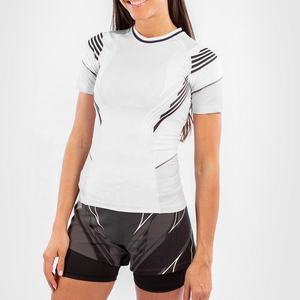 Fabricant de logos personnalisés, tissu polyester et élasthanne, Playera Jiujitsu avec protection, Rashguard pour hommes, chemises Rash Guard MMA - Product Image 3