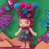 POPMART MEGA ROYAL MOLLY 400% HAN MEILIN Оригинальные аниме-фигурки, коллекционные куклы для дома, декор, сюрприз-боксы-сюрпризы