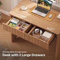 Ensemble moderne de bureau et chaise pour ordinateur, en panneaux de bois, pour le bureau ou la chambre à coucher