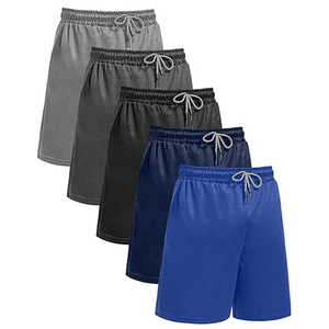 Men’s Lightweight Cotton Shorts <b>Elastic</b> Waist Plain Casual Summer Lounge Shorts Custom Branding OEM Bulk - Product Image 1