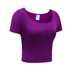 Crop top pour femme en matière de qualité supérieure, respirant, confortable, anti-rides, écologique, vêtements décontractés, dernières tendances - Product Image 1