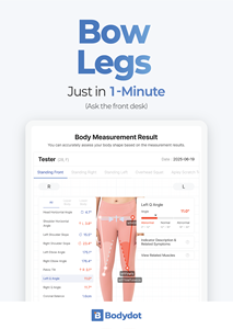 Appareil d'évaluation corporelle IA Bodydot BDF1000 avec écran LCD et entraînement électrique pour la correction de la posture et l'orientation sportive - Product Image 6