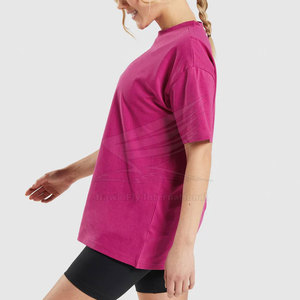 T-shirt en toile pour femme de haute qualité - Léger, couleur et logo personnalisés, respirant, 100% coton, vêtements décontractés - Product Image 3