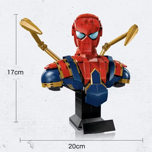 Nueva Colección de Héroes 2025, Busto de Iron Spider en Acero, Estatua 3D 76326, Bloques de Construcción, Rompecabezas, Modelo de Juguete, Regalo de Cumpleaños y Navidad - Product Image 4