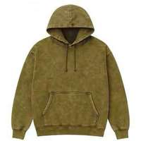 Sweat à capuche personnalisé vintage vieilli pour homme, effet délavé à l'acide, en molleton d'hiver, style streetwear, 100% coton respirant et à séchage rapide