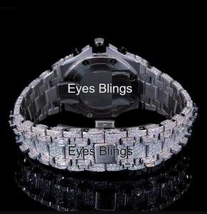 นาฬิกาข้อมือ Eyes Blings ตัวเรือนโลหะสแตนเลสสตีล ระบบอนาล็อก กลไกอัตโนมัติ กันน้ำ 3BAR หน้าปัด 42 มม. ฟังก์ชั่นบอกเวลาสามเวลา - Product Image 2