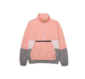 เสื้อแจ็คเก็ตกันลมไนลอนน้ำหนักเบาแบบสวมหัว สีสันตัดกัน ดีไซน์ใหม่ สไตล์ลำลองสำหรับกิจกรรมกลางแจ้ง ตกแต่งด้วยผ้าปะติดสีสันสดใส เหมาะสำหรับฤดูร้อน - Product Image 1