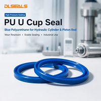 Joint en U en polyuréthane bleu résistant à l'usure haute pression pour tige de piston de vérin hydraulique industriel