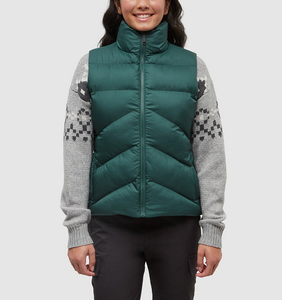 Chaleco Acolchado de Invierno con Logotipo Personalizado OEM, Chaleco Informal Ligero de Color Sólido sin Mangas para Mujer - Product Image 3