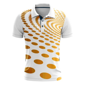 Polo Deportivo Estampado para Hombre, Poliéster y Elastano, Absorbente de Humedad, Elástico, para Golf, Tenis, Ropa Deportiva, Logotipo Personalizado, OEM, Venta al Por Mayor - Product Image 1