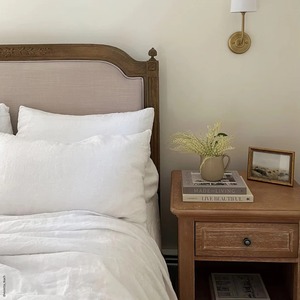 Taies d'oreiller style enveloppe nordique, en lin pur uni, accessoire de lit pour la maison, l'hôtel, l'hôpital - Product Image 3