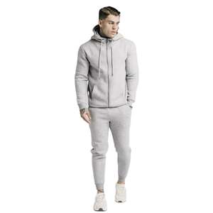 Conjunto Deportivo Personalizado con Logotipo para Hombre, Transpirable, de Poliéster y Forro Polar Técnico, con Sudadera con Cremallera Completa y Pantalones Jogger, Dos Piezas, Ropa Deportiva de Invierno - Product Image 1