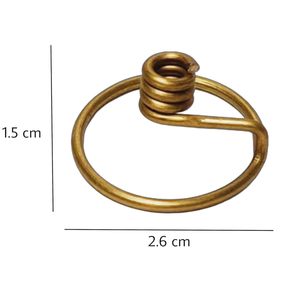 Supports de mèche en laiton pour Diya, lot de 6, Niranjan Kadi Deepak et lampes à huile, support traditionnel Thiri pour Diya 2,6 cm, article de Pooja - Product Image 3