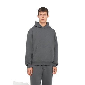 ชุดวอร์มแบบสวมหัวมีฮู้ดสำหรับผู้ชายในเมืองผ้าคอตตอน500 GSM ผ้าฟลีซหนาชุดวอร์ม - Product Image 2