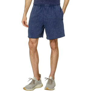 Nouveauté 2026 : Shorts décontractés pour hommes, style High Street, délavés à l'acide, en tissu déchiré, avec logo personnalisé, vente en gros, motif uni - Product Image 6