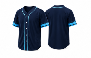 Camiseta de Béisbol Personalizada Blanca y Negra Sublimada de Manga Corta con Cuello en V Unisex Transpirable para Adultos Corte Holgado con Botones al Frente para Verano - Product Image 4