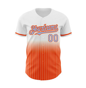 Camiseta de Béisbol Yourteams Blanca, Negra y Roja con Estampado Sublimado, Unisex para Adultos, Manga Corta, Absorbe la Humedad, Cierre de Botones - Product Image 3