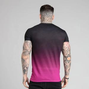 T-shirt en jersey de haute qualité pour hommes dernier modèle Sublimation personnalisée avec logo de la marque Style décontracté grande taille pour la vente en gros de salle de sport - Product Image 2