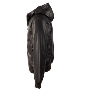 แจ็คเก็ตหนังมอเตอร์ไซค์แฟชั่นฤดูหนาวปี 2026 ทรงโอเวอร์ไซส์สำหรับผู้ชาย ทรงเข้ารูป หนัง PU กันน้ำ อุ่น สีน้ำตาล - Product Image 5