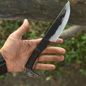 Cuchillo de Caza Edición Especial de Acero de Damasco con Funda de Cuero, Cuchillo de Supervivencia de Caza de Última Tendencia - Product Image 5