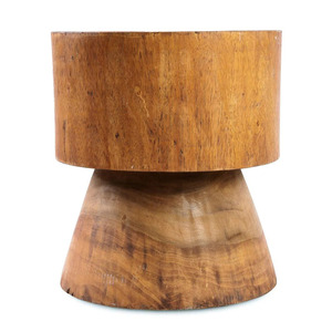 Nordic Solid Wood End <b>Table</b> Mushroom Shape Sculptural <b>Side</b> <b>Table</b> Rustic Pedestal Accent Stool For <b>Bedroom</b> Living Room - Product Image 3