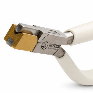 Pince de précision professionnelle pour la fabrication de bijoux, à mâchoires lisses, pour la mise en forme de fils et la création de perles, avec poignée ergonomique, logo personnalisé - Product Image 1