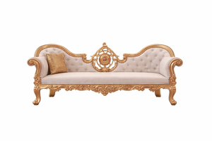 Wedding Golden Elegant Couple <b>Sofa</b> Royal Maharaja Style Wedding <b>Sofa</b> Set Ornate <b>Gold</b> Bridal <b>Sofa</b> UK - Product Image 5