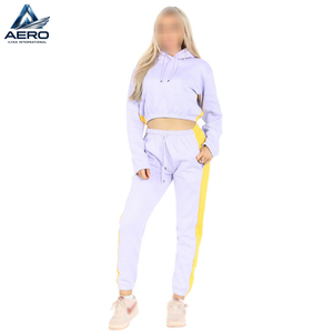 2026 Top Demand Product Women Tracksuit Long Sleeve Crop Tops Pants <b>Sets</b>, In Best Price Plus Size Ladies Gym Crop Tracksuits - Product Image 4
